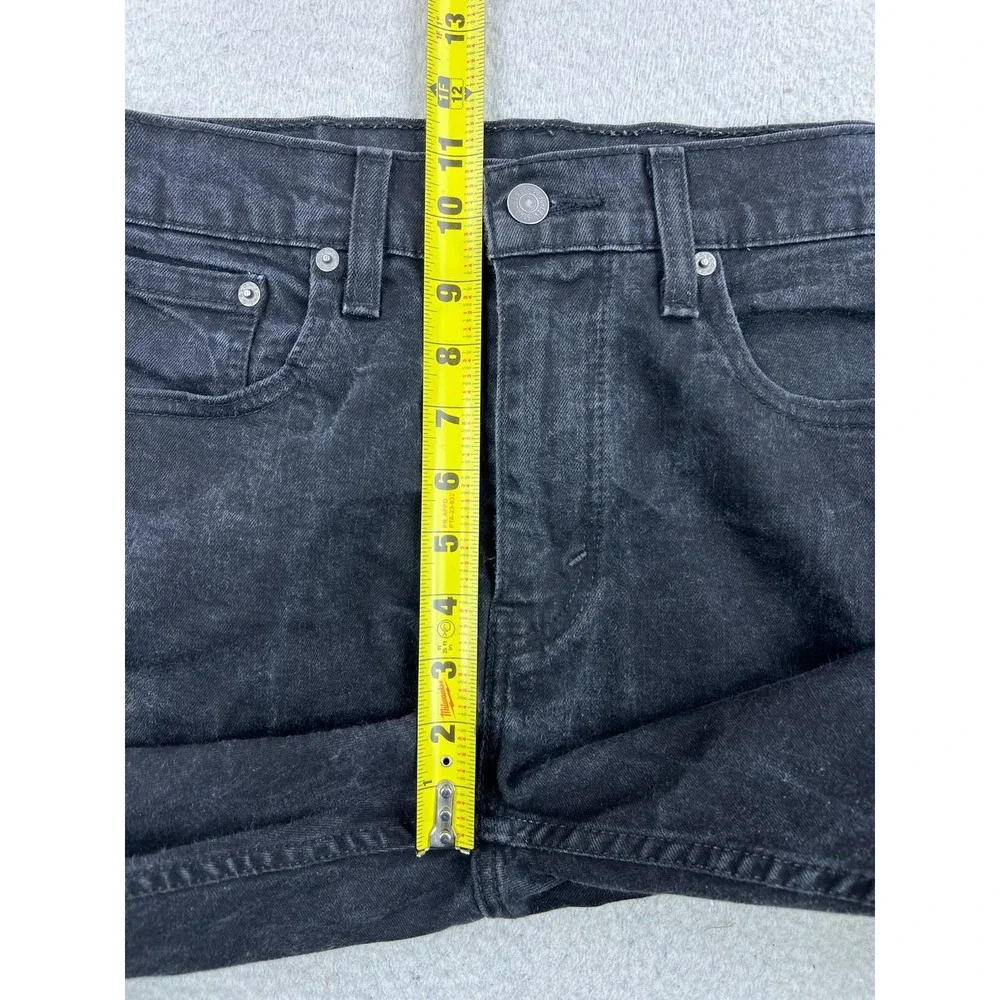 Levis 512 Jeans Mens 31x30 Black Slim Tapered Stretch Denim Charcoal Wash